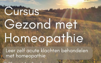 Cursus Gezond met Homeopathie